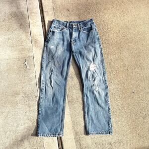 Vintage Thrashed Wrangler Washed Denim Jeans ERD